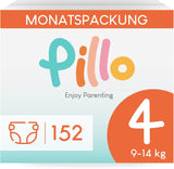 Luiers Pillo 3 - Doos met 168 luiers, 6 verpakkingen van elk 28 luiers, maat 3 - Midi (6-10 kg) - Luiers voor baby's