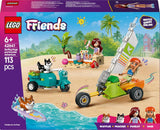 LEGO Friends Strandavontuur met honden Bouwspeelgoed voor meisjes, 6 jaar oud Dierenspeelset met 2 minifiguren en 2 Corgi-figuren Creatief kindercadeau Surfplankavontuur bouwset 42641 Bouwsets Besuche in LEGO-Store