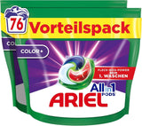 Wasmiddel Ariel PODS All-In-1, 76 wasbeurten, kleurwasmiddel, heldere reiniging Wasmiddelen Naty Shop 76 capsules Nieuw Model