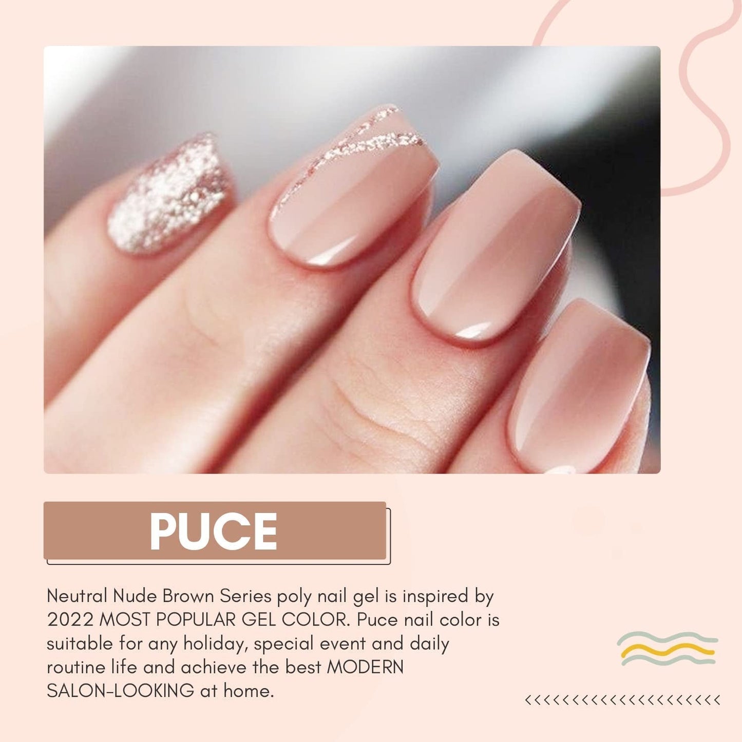 Makartt Poly nagelverlengingsgel - acrylverlengingsgel, nagelversterkende gel, nageldecoratie, 50ml (paars)