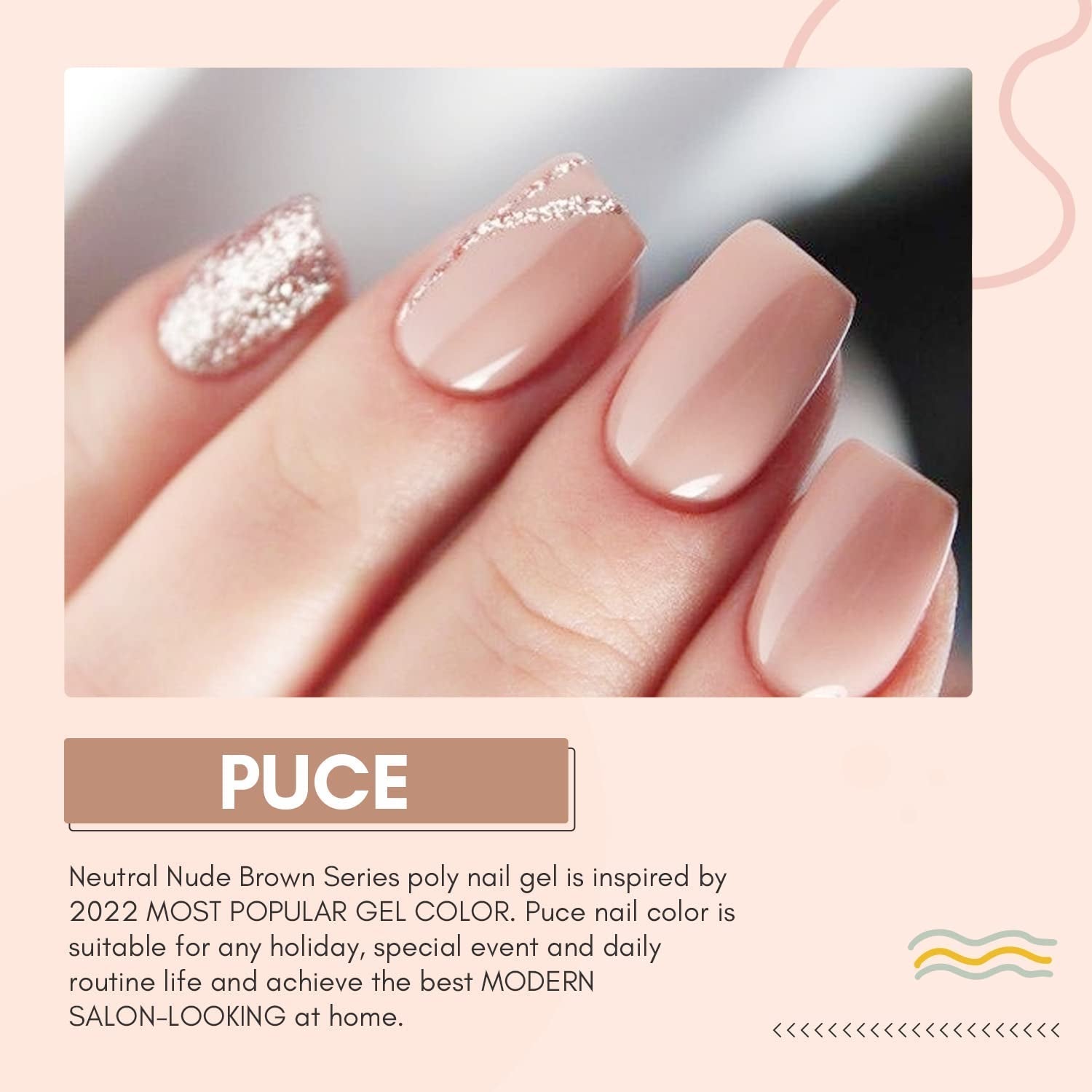 Makartt Poly nagelverlengingsgel - acrylverlengingsgel, nagelversterkende gel, nageldecoratie, 50ml (paars)