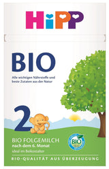 HiPP 2 Biologische opvolgmelk (4 x 600 g), na 6 maanden, met Omega-3 (DHA, ALA), calcium en eenvoudig te bereiden biologisch zetmeel, van de beste biologische kwaliteit