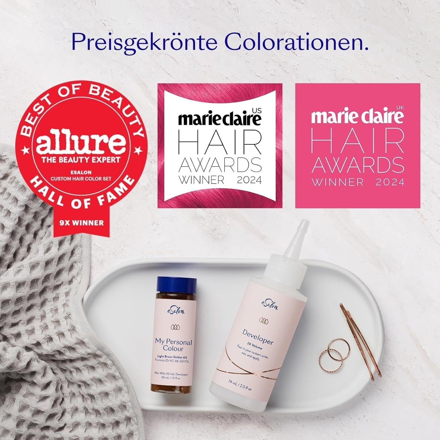 Permanente haarverfset 100% grijsdekking Thuiskleuring 0% ammoniak Haarverf Multidimensionale haarverf Professionele haarverf Naty Shop haarverf