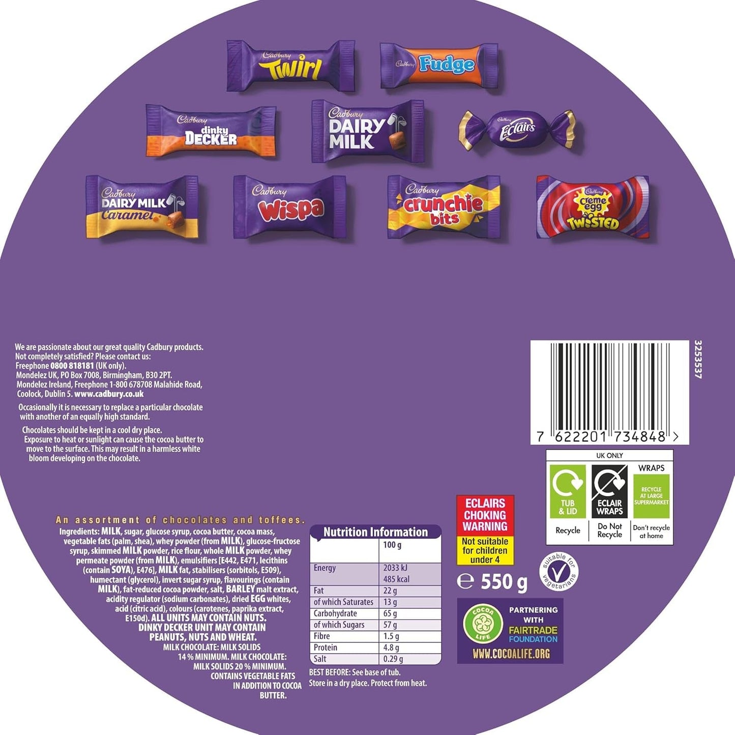 Chocoladedoos Helden 550g