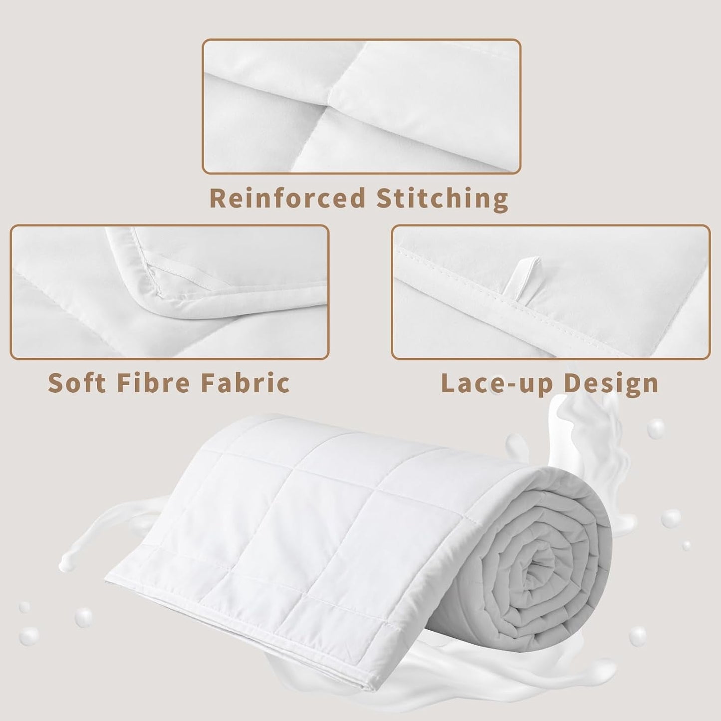 Zomerdekbed 155X220 Licht zomerdekbed 90 GSM dekbedden 155X220Cm dekbed Dun dekbed Bruikbaar zonder hoes Koeldekbed Soft Cosy White Dekbedden en quilts Naty Shop