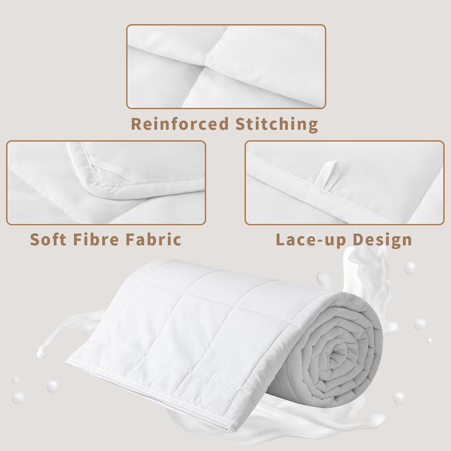 Zomerdekbed 155X220 Licht zomerdekbed 90 GSM dekbedden 155X220Cm dekbed Dun dekbed Bruikbaar zonder hoes Koeldekbed Soft Cosy White Dekbedden en quilts Naty Shop