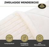 Gözze woonkamertapijt in fluweellook, 150 X 200 cm, witte wol, 40067-00-150200 Bedden en dekens Besuche den Gözze-Store