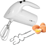 Clatronic-mixer | Kraftvoller 400 Watt-motor | Handmixer | Turbostufe & 5 Geschwindigkeitsstufen | Handmixer | Spülmaschinengeeignete Edelstahlquirle Und-Knethaken | HM 3775 Keuken Naty Shop Wit 250 Watt