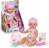 BABY Born Lena (meisje) 36 cm, pop met 7 functies voor kinderen vanaf 1 jaar, werkt zonder batterij, grote pop 36 cm, 834596 Zapf Creation, roze Naty Shop Dolls Standaard titel