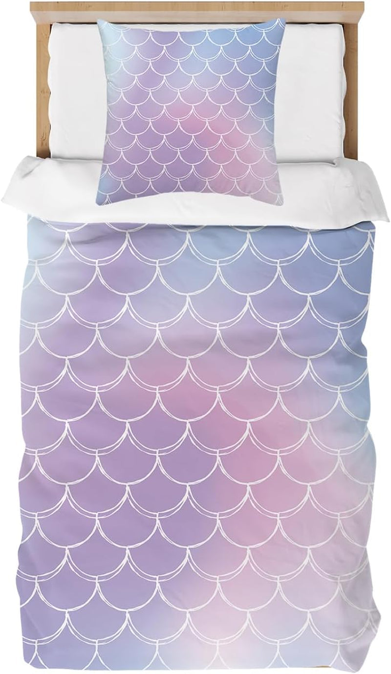 Kinderbeddengoed, Unicorn Soft, microvezel Beddengoed - kinderen Naty Shop Zeemeerminweegschaal 135X200 Cm
