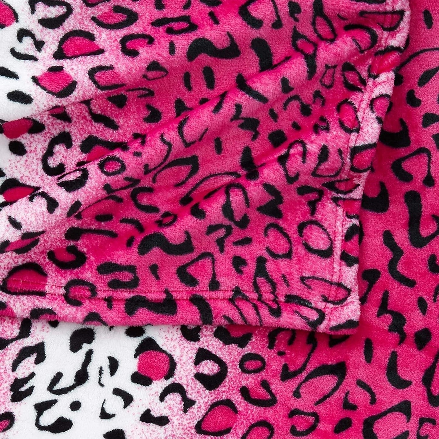 Home Must Haves Queen/King Zebra Giraffe Safari Dierenprint Het hele seizoen Superzacht Warm Bankkleed Deken Bedmaat Roze Polyester Roze Luipaard Quilts en quilts Naty Shop