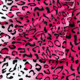 Home Must Haves Queen/King Zebra Giraffe Safari Dierenprint Het hele seizoen Superzacht Warm Bankkleed Deken Bedmaat Roze Polyester Roze Luipaard Quilts en quilts Naty Shop