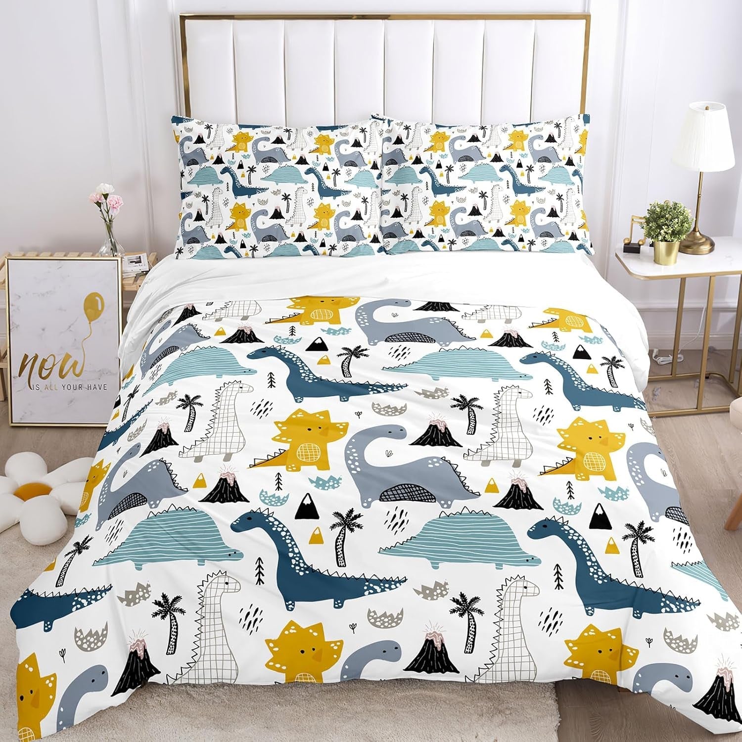 Beddengoed voor kinderen, Dinosaurus Beddengoed - kinderen Naty Shop A-2 220 X 240 Cm
