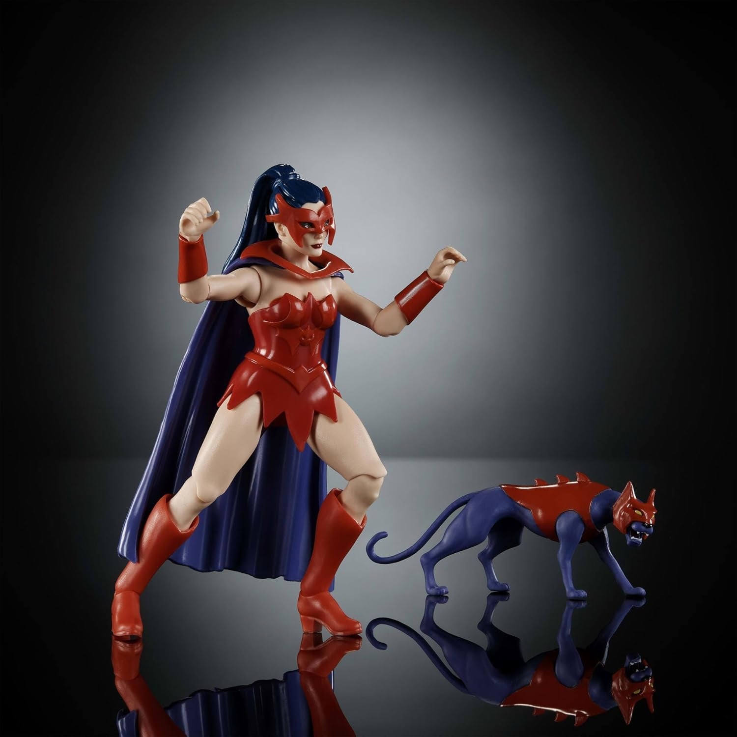 Masters of the Universe Origins actiefiguur Catra uit de cartooncollectie, ca. 14 cm hoge tv-serie uit de jaren 80 Heroine Princess of Power Gedetailleerd ontwerp en kattenaccessoire JBM84 Actiefiguren Naty Shop