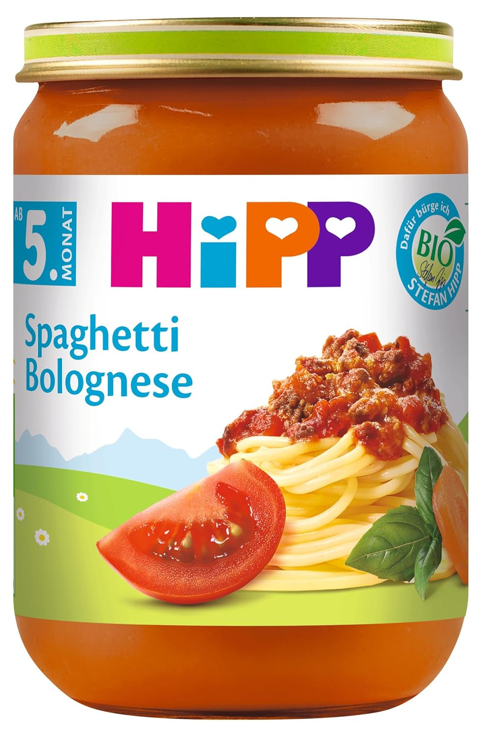 Hipp Spaghetti Bolognese, verpakking van 6 (6 x 190 g) - bio
