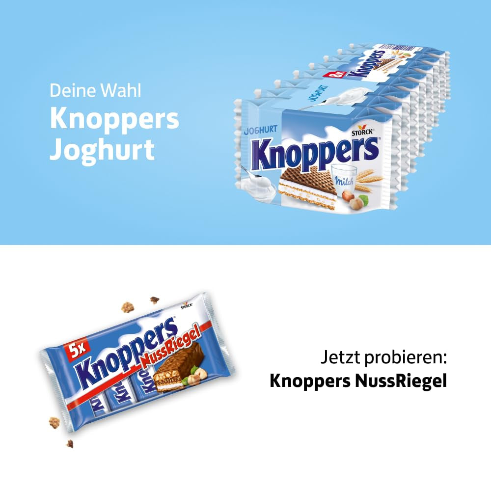 Yoghurt – 4 x 200 g – Wafelschijfjes gevuld met yoghurt en nougatcrème, hazelnoten en cacao
