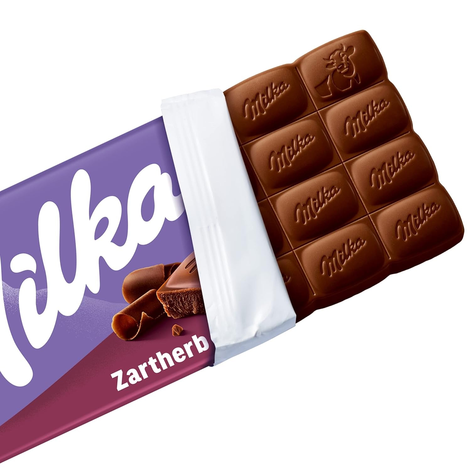 Milka Zartherb - pure pure melkchocolade met een delicaat vleugje cacao in een multipack - 25 x 90g