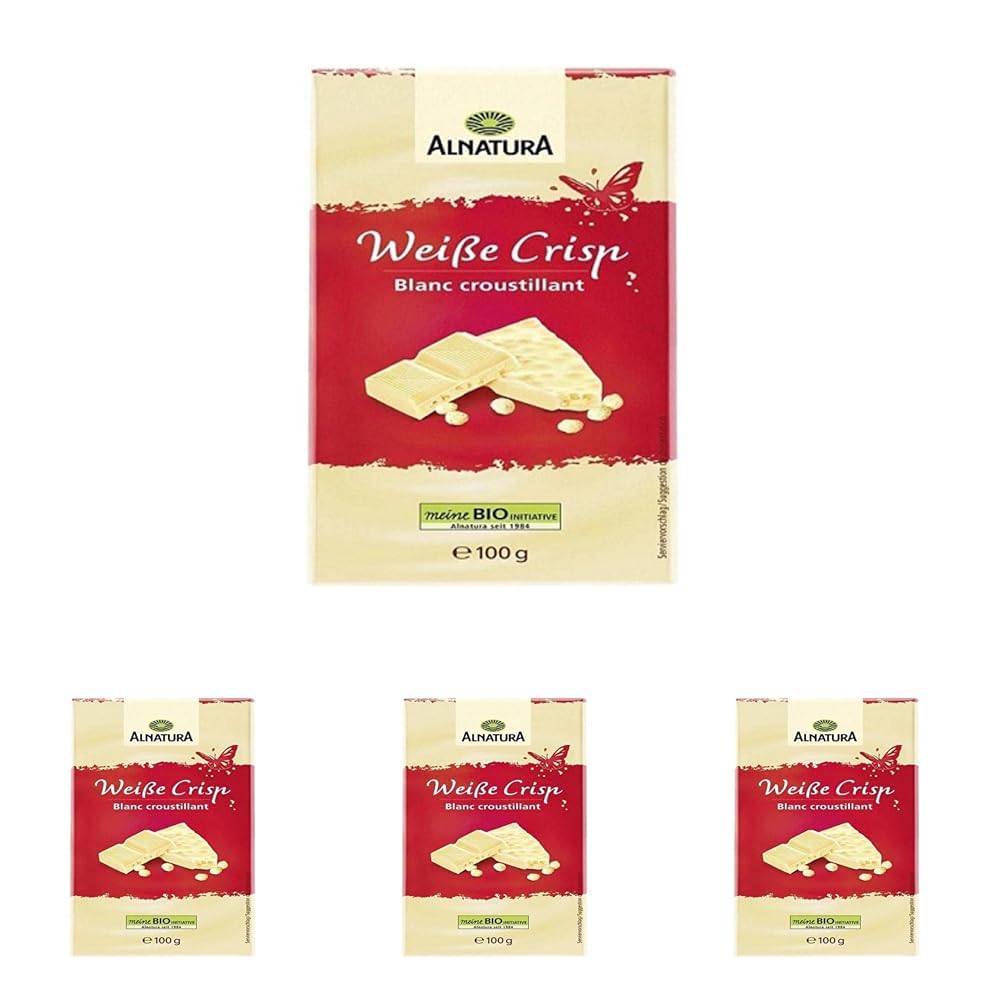 Alnatu Krokante Witte Chocolade - Witte Chocolade Met Krokante Rijstballetjes Zonder Toegevoegde Lecithine