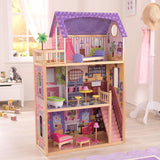 Kidkraft Kayla houten poppenhuis met meubels en accessoires, speelset met 3 niveaus voor poppen van 30 cm, speelgoed voor 3 jaar oud, 65092 - Exclusief op Amazon Dollhouses Naty Shop
