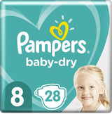 Luiers Pampers 81657566 Baby-Dry broek, wit