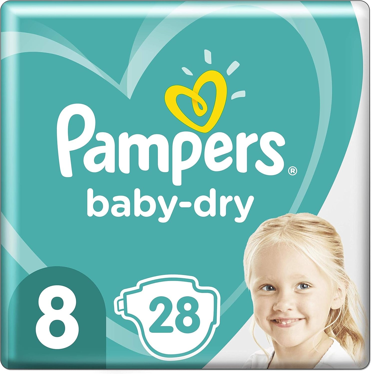 Luiers Pampers 81657566 Baby-Dry broek, wit