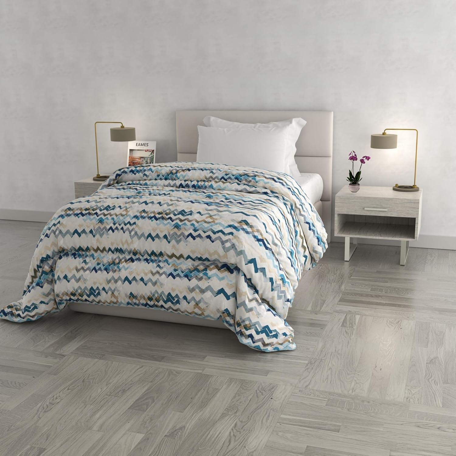 Modieus winterdekbed, Florence, 260X260Cm Dekbedden en dekbedden Naty Shop Modern sky 170X260Cm