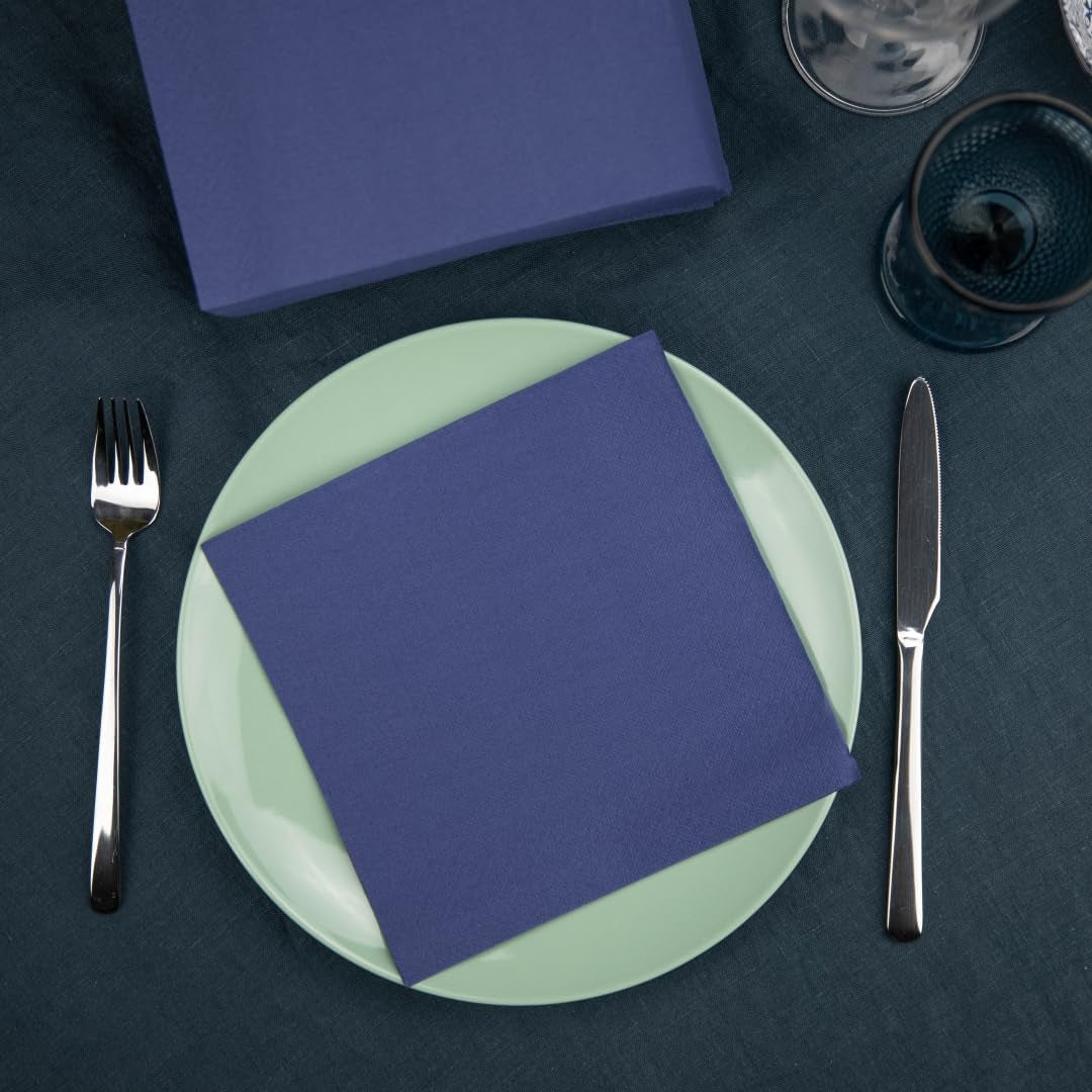 Renova papieren servetten, goudblauw - 40 servetten