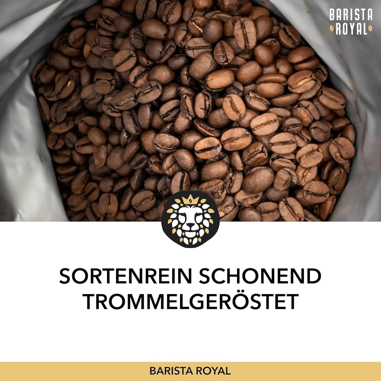 BARISTA ROYAL Bio Kaffeebohnen 1kg "Speciale Selectie" | Frische Kaffeebohnen direkt gehandelt | 70% Arabica, 30% Robusta Kaffee Ganze Bohnen | Ideaal voor volautomatische en filtermachines