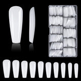 Soorten nagels, 500 stuks kunstmatige acryl valse nageltips met opbergdoos voor nagelsalons en doe-het-zelf nagelkunst voor thuis, 10 maten