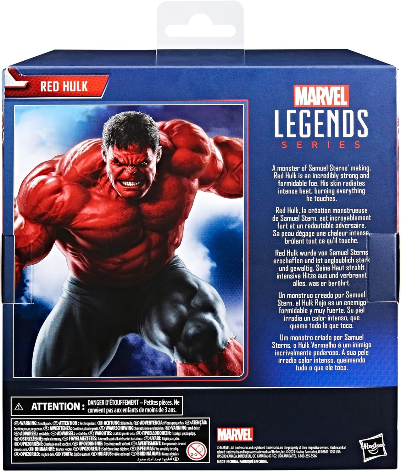 Marvel Legends Series Red Hulk-actiefiguur (schaal: 15 cm) voor Captain America: Brave New World Actiefiguren Naty Shop