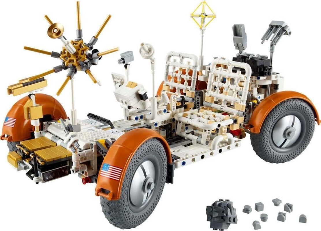 LEGO Technic NASA Apollo Lunar Roving Vehicle (LRV), maanrovermodel voor volwassenen, ruimteverzamelobject voor wetenschapsliefhebbers, bouwspeelgoed, ruimtevoertuigmodel 42182 Bouwsets Besuche in LEGO-Store