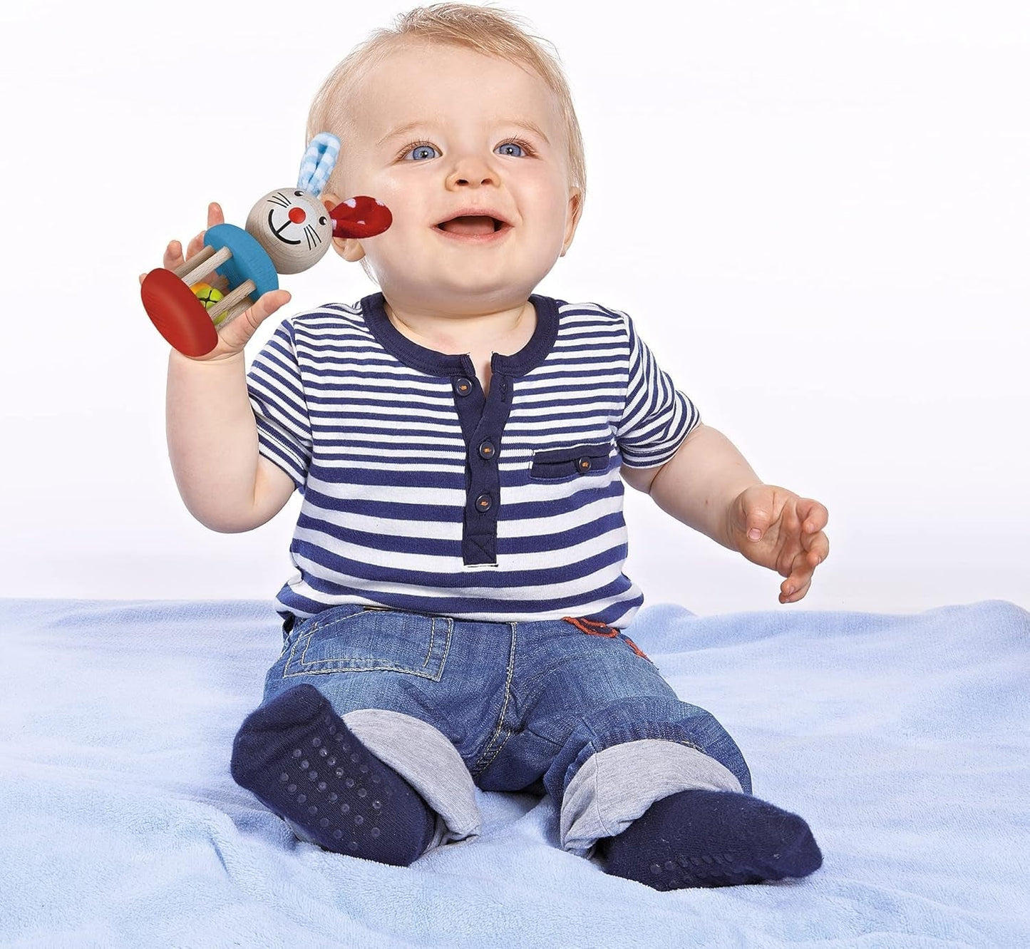 Eichhorn/Heros 100017013 - Rammelaar voor kinderen, motief - konijn Babyspeelgoed Naty Shop