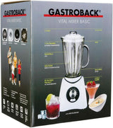 Gastroback 40898 Vital Basic, Mit Integrierter Ice-Crush-functie, Leistungsstarker 600 Watt Motormixer, Kunststof, 1,5 Liter, Witte Keuken Naty Shop