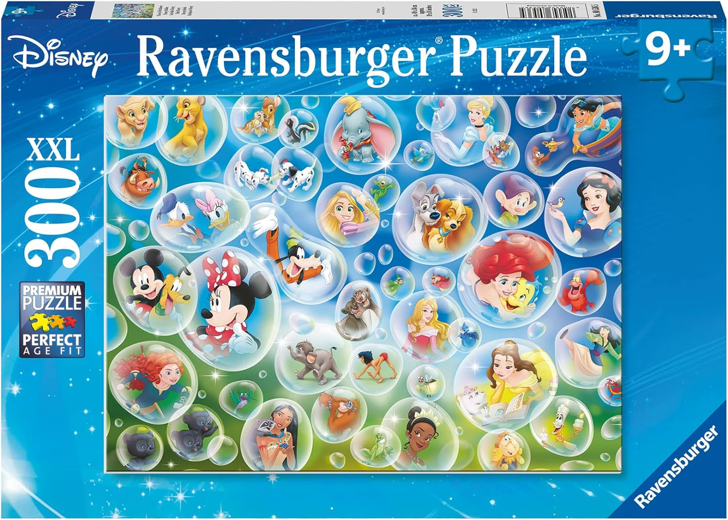 Ravensburger puzzel 80536 - Disney zeepbellen, puzzel van 300 stukjes voor Disney-fans vanaf 9 jaar Puzzel Naty Shop Standaardtitel