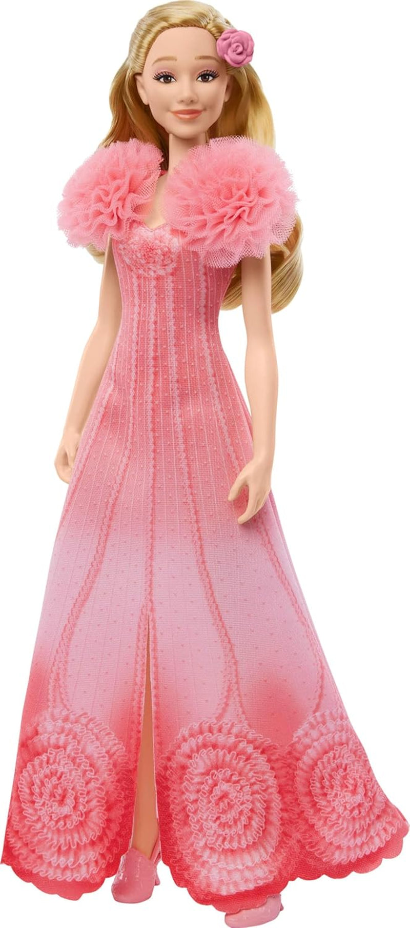 Mattel Glinda van Wicked and Accessories Gelede, op films geïnspireerde pop met afneembare outfit zingt geliefd bij ons JLG49 Roze