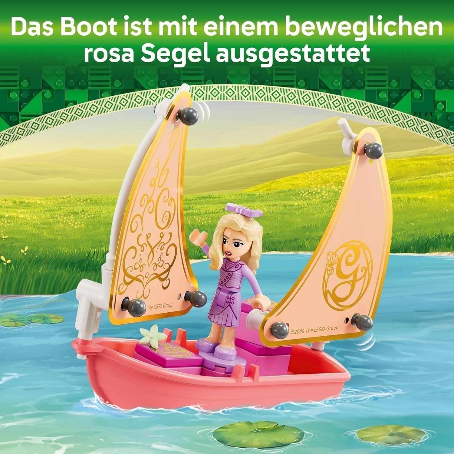 LEGO Wicked Glinda, Elphaba en Nessarose op de Shiz Universiteit Zeilboot en speelgoedboot met 3 figuren Cadeau voor meisjes en jongens vanaf 7 jaar Poppenhuisliefhebbers 75681 Bouwsets Bekijk de LEGO-Store
