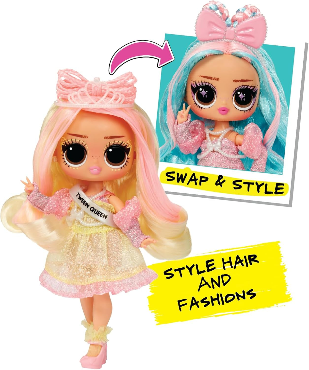 LOL. Surprise Tweens Surprise Swap Series - Braids-2-Waves Winnie - Modepuppe met meer dan 20 jaar inclusief styling-kop en fantastische mode en accessoires - voor kinderen vanaf 4 jaar