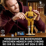 LEGO Star Wars C-3PO B, bouwbare Droid, model om te verzamelen, bouwen en tentoon te stellen, nostalgisch cadeau-idee voor volwassenen en fans, verzamelstuk, fantasiespeelset 75398 Bouwsets Besuche in LEGO-Store