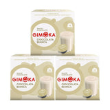 Gimoka Kaffeekapseln, Gesmack WEISSE CHOKOLADE - 48 Kapseln Compatibel met Kaffeemaschinen der Marke Nescafè* Dolce Gusto*, 48 Stück (3 x 16 Getränke), Hergestellt in Italien
