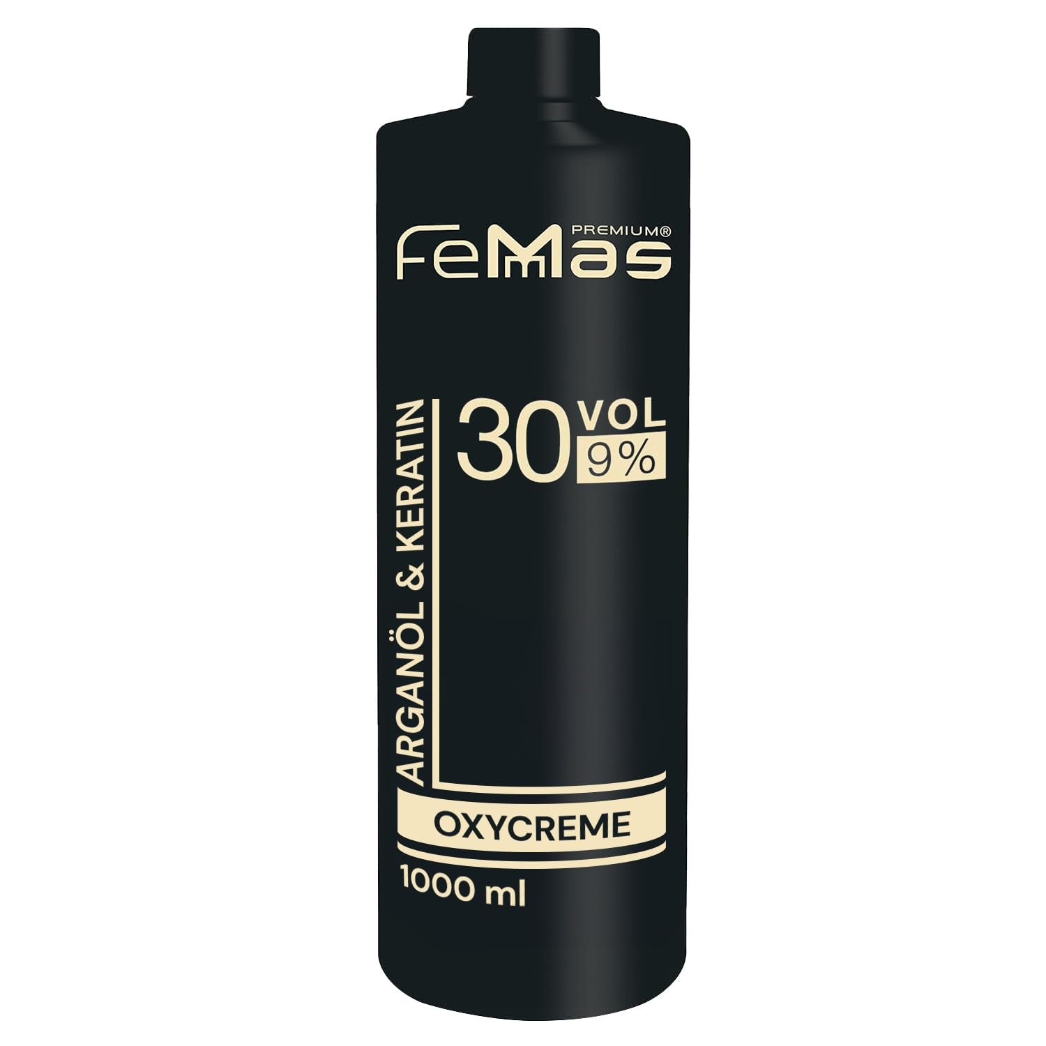 FemMas Oxycreme in 6% 1000 ml I Oxidatiemiddel voor het kleuren en verven van haar I Gemakkelijk aan te brengen en optimale fixatie I Ontwikkelaar voor uniforme resultaten van salonkwaliteit I Haarkleuringsontwikkelaar Haarverf Naty Shop 9 1 liter (1 pakje)