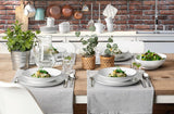 Seltmann Weiden serviesset 001.737148 Lido - 6 dinerborden + 6 onderborden - 12 delig - Black Line