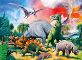 Ravensburger puzzel voor kinderen - 10957 Tussen de dinosaurussen - Dino puzzel voor kinderen vanaf 6 jaar met 100 stukjes in XXL formaat Puzzel Naty Shop