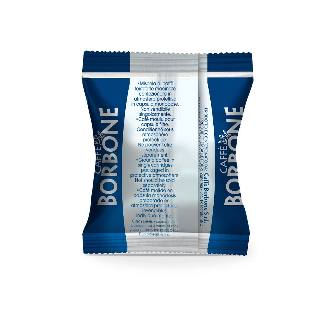 Caffè Borbone Kaffee Kapseln Respresso, Blaue Mischung, 100 stück & Kaffee Kapseln Respresso, Entkofeinierte Dek Mischung - 100 stück - Compatibel met Häuslichen Kaffeemaschinen Nespresso®*