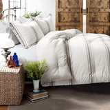 Lush Decor Boerderijquilt met strepen, Full/Queen, grijze dekbedden en dekbedden Naty Shop