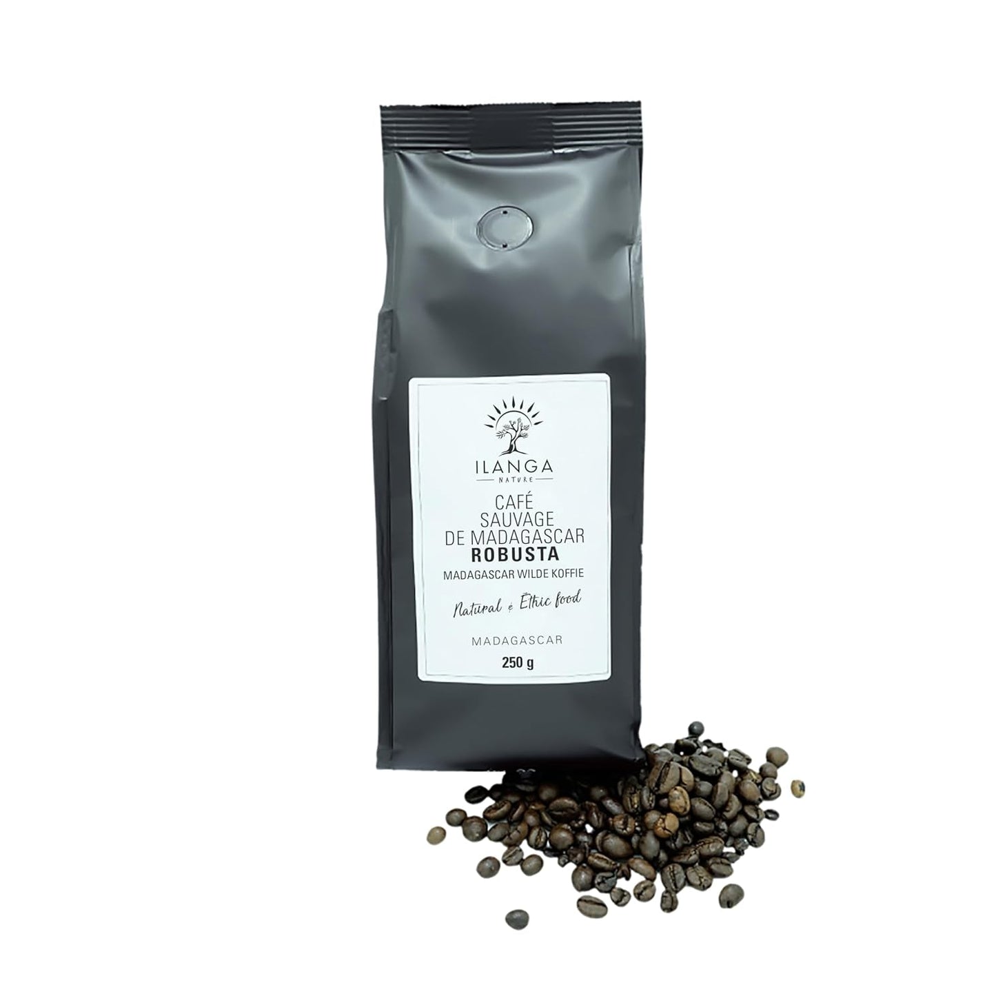 Ilanga Nature - Robusta Koffie - Bonen 250 g - Madagaskar