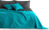 Decoking Sprei 200 X 220 Cm Grafiet Antraciet Zilvergrijs Tweezijdige sprei gemakkelijk te onderhouden Axel Bedden en Dekens Besuche den DecoKing-Store Axel Petrol Grafiet 220 X 240 Cm