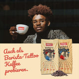 BLANK ROAST - Barista Tattoo Espresso - 1000g - in de lange tijd trommel-röstverfahren geröstet - Bohnen aus den besten Anbaugebieten - Premium Arabica & Edel Robusta - schokoladig & nussig - säurearm