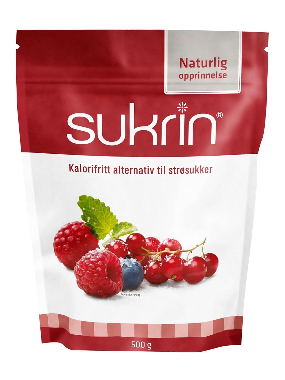 Sukrin Erythritol, natuurlijk alternatief voor suiker zonder calorieën, 1 pakje, 500 gram Zoetstoffen Naty Shop