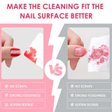 330 Stück Fusselfrei Nägel Wattepads, Fusselfreie Nageltücher, Nagel Wischtücher Wattepads, Nagelleck Entfernen Für Cleaner Gelnägel Nageldoekjes Pads (Weiß)