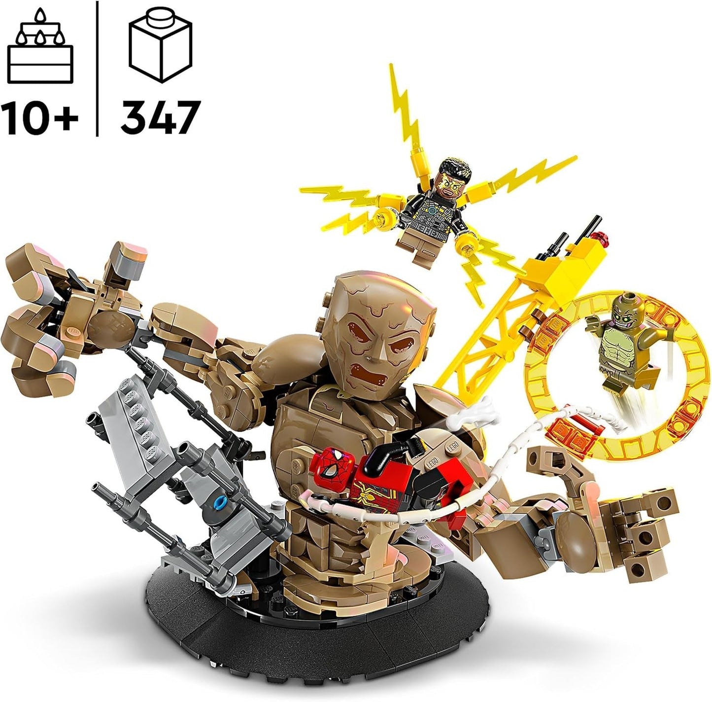 LEGO Marvel Spider-Man vs. Sandman: Showdown Superheldenspeelgoed met figuren, waaronder hagedis en elektro-rollenspel Bouwspeelgoed Cadeau voor actieliefhebbers jongens en meisjes 76280 Bouwsets Besuch in LEGO-Store